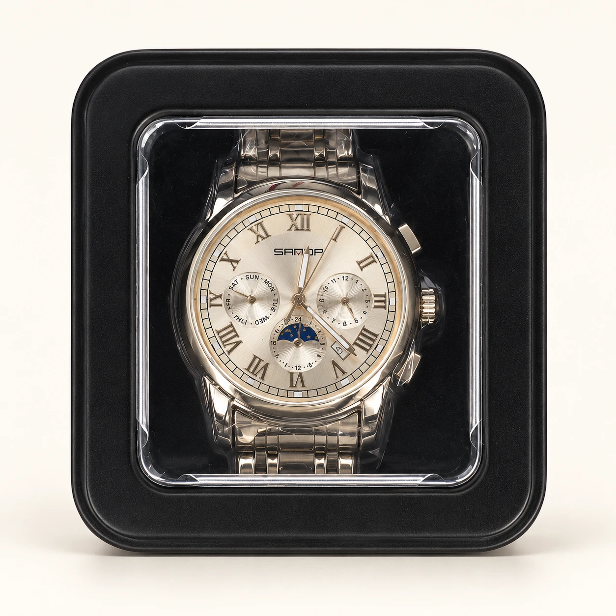 Champagne Roman Dial Watch