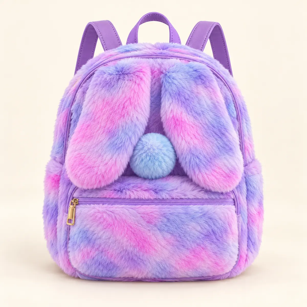 Lilac Bunny Mini Backpack AI studio illustration