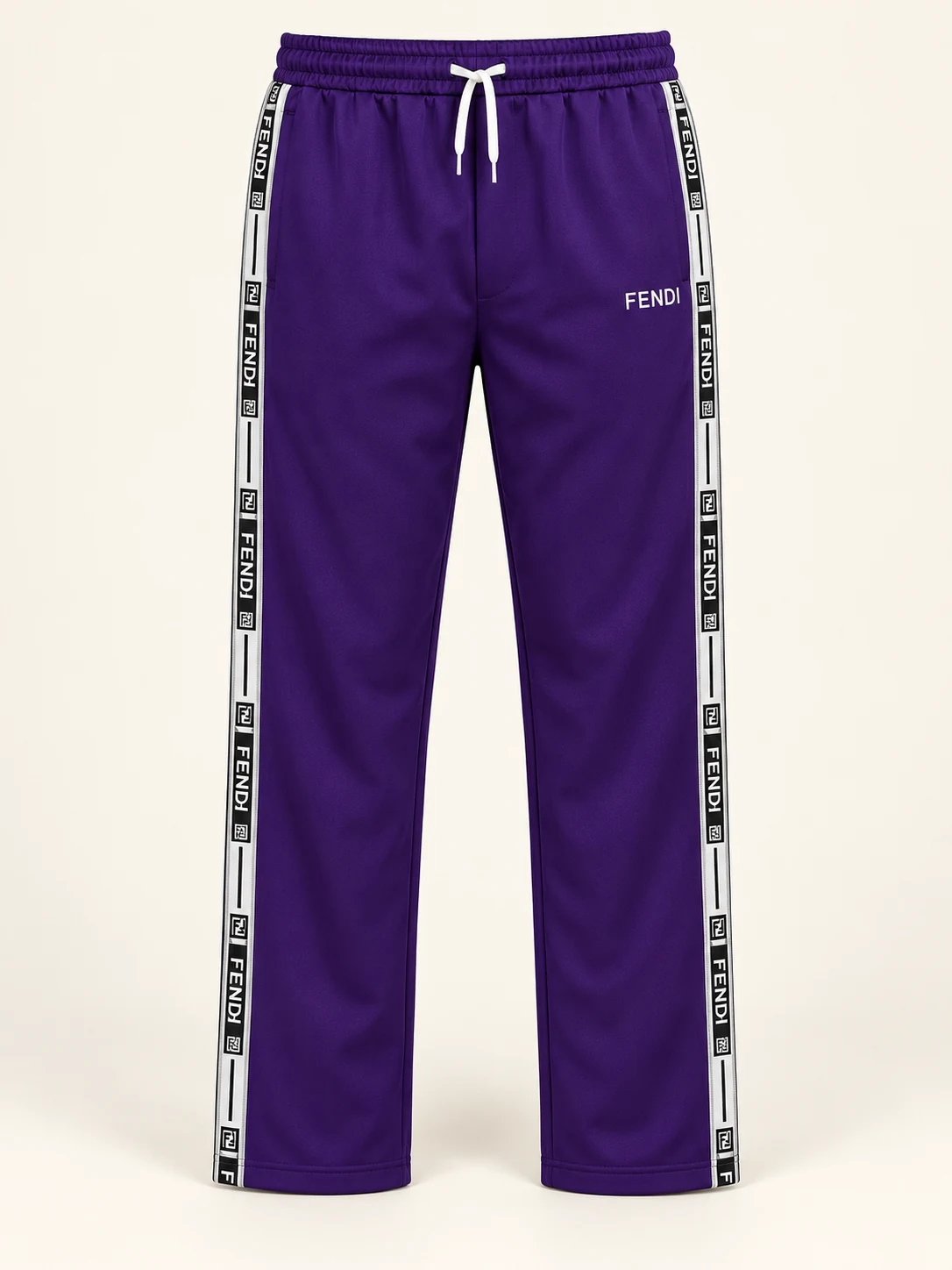 Purple Side Tape Track Trousers